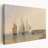 Romanticism Art - Entrance to Calais Harbour by David Cox Print
