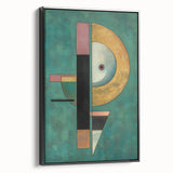 Geometric Abstract Design - Modern Canvas Wall Art for Living Room