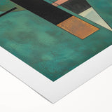 Geometric Abstract Design - Modern Canvas Wall Art for Living Room