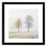 Minimalist Office Wall Art – Serene Foggy Landscape Canvas