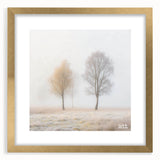 Minimalist Office Wall Art – Serene Foggy Landscape Canvas