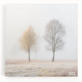 Minimalist Office Wall Art – Serene Foggy Landscape Canvas