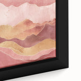Abstract landscape wall art featuring vibrant colors and intricate textures, framed and ready to enhance modern decor. Ideal for living rooms or creative spaces.