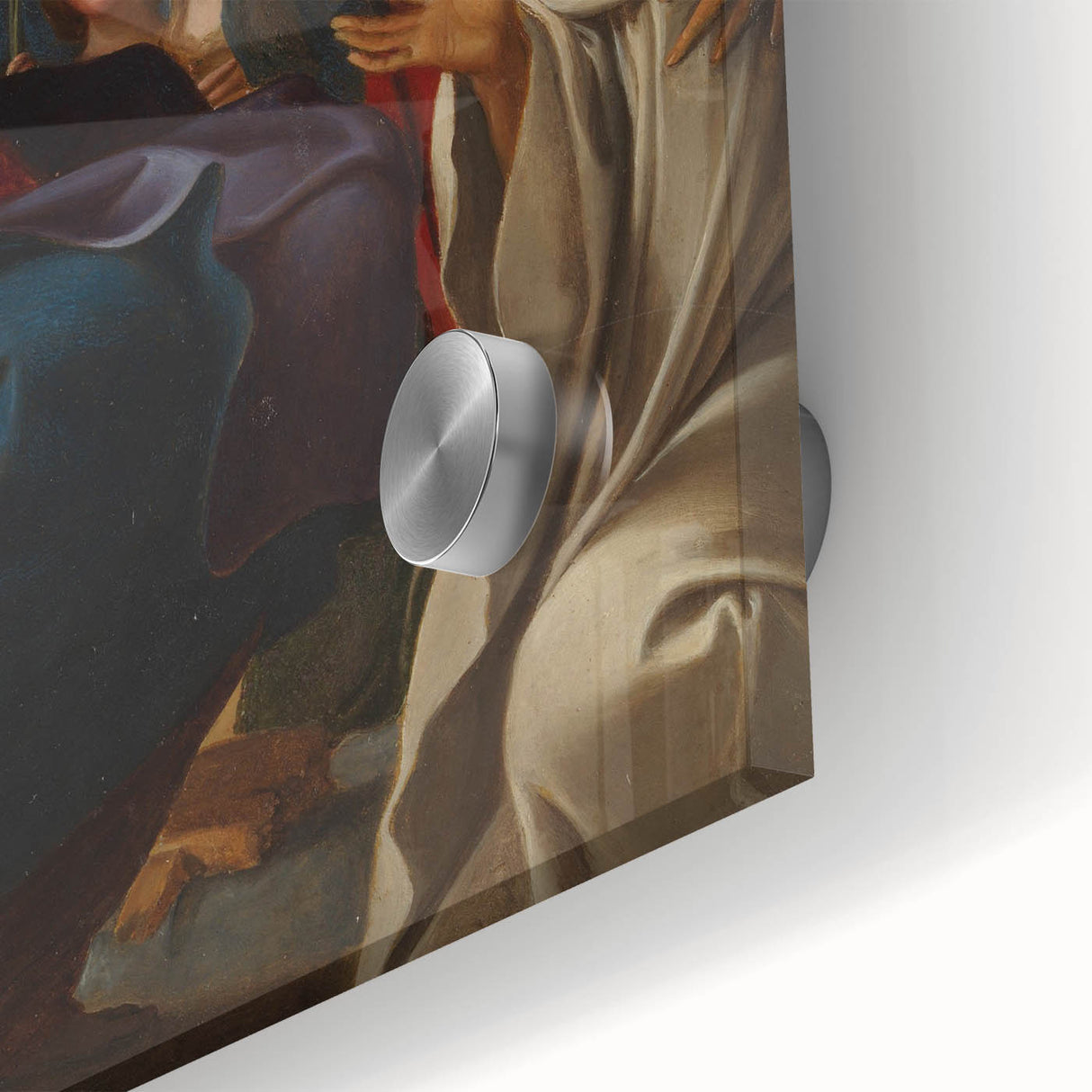 Baroque Religious Scene with Madonna and Saints - Classic Art