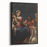 Baroque Religious Scene with Madonna and Saints - Classic Art