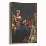 Baroque Religious Scene with Madonna and Saints - Classic Art