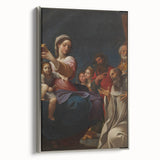 Baroque Religious Scene with Madonna and Saints - Classic Art