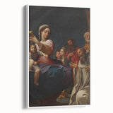 Baroque Religious Scene with Madonna and Saints - Classic Art