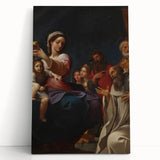 Baroque Religious Scene with Madonna and Saints - Classic Art