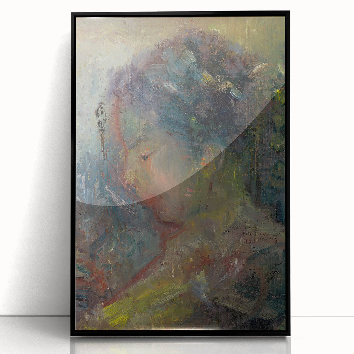 Expressionist Art - Abstract Portrait in Soft Vibrant Hues