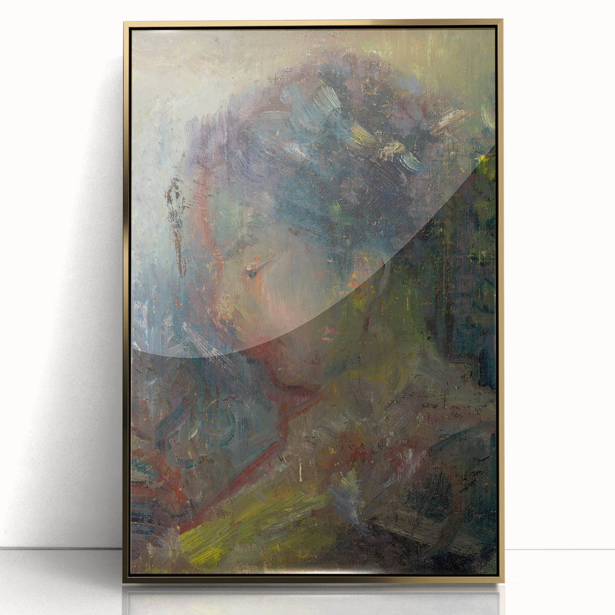 Expressionist Art - Abstract Portrait in Soft Vibrant Hues