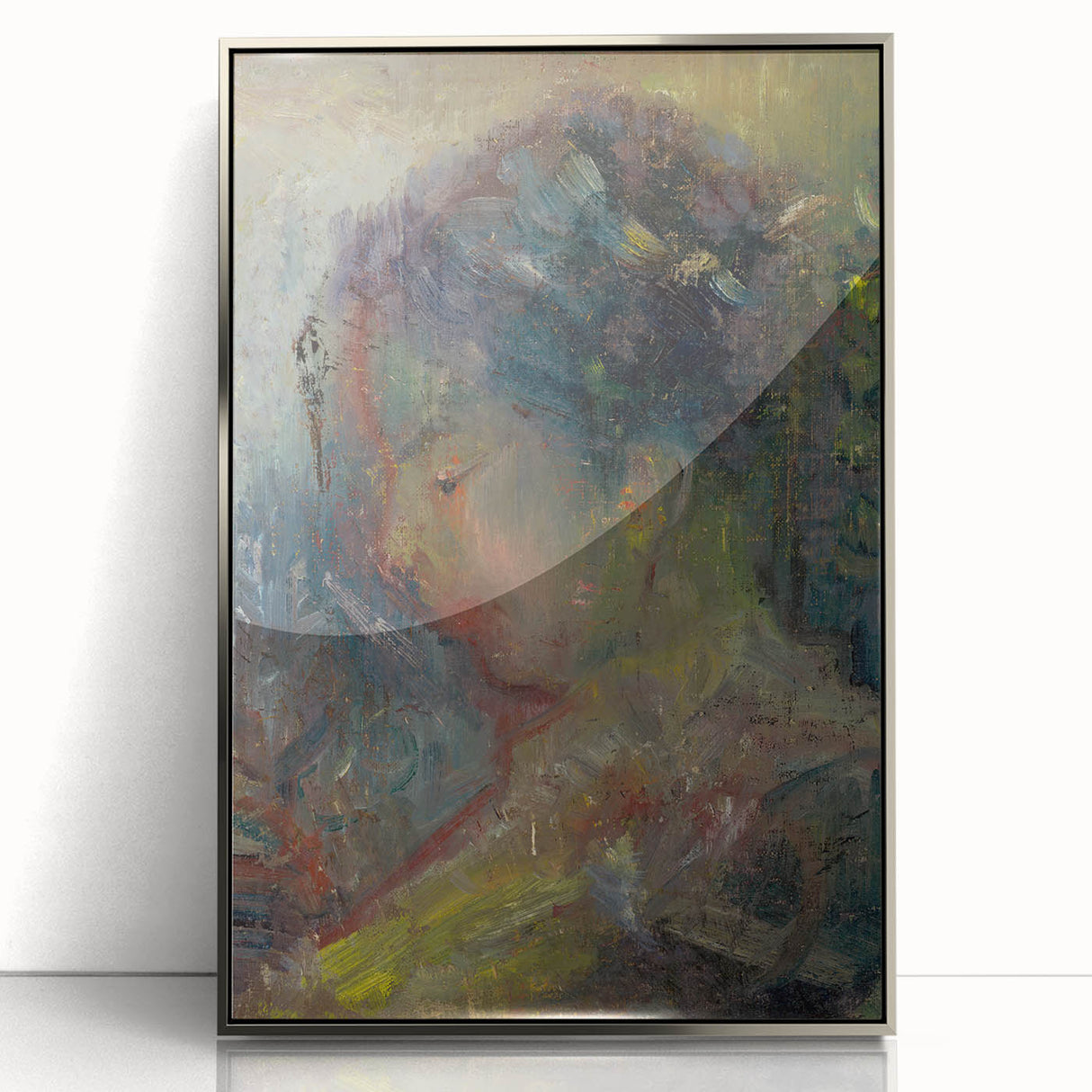 Expressionist Art - Abstract Portrait in Soft Vibrant Hues