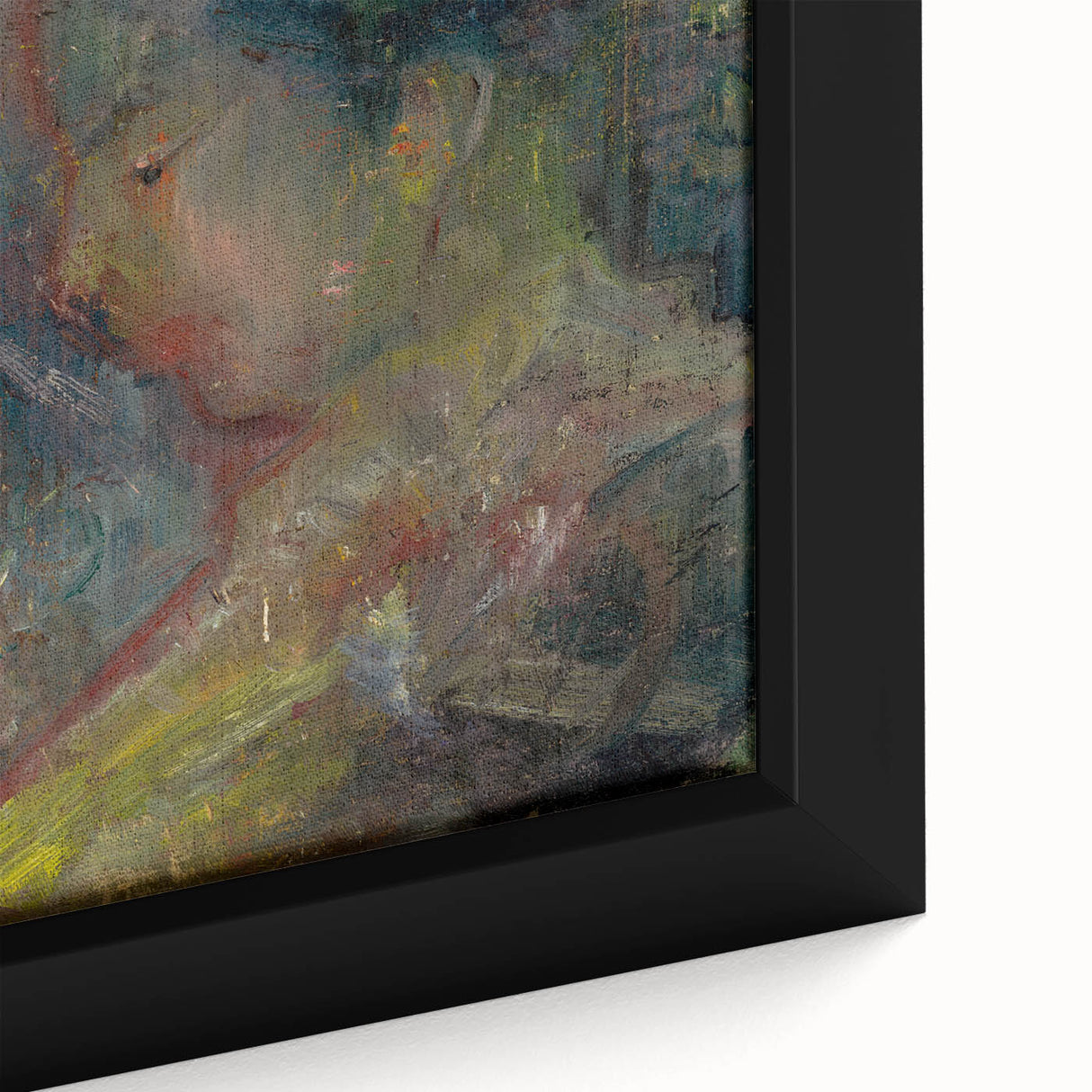 Expressionist Art - Abstract Portrait in Soft Vibrant Hues