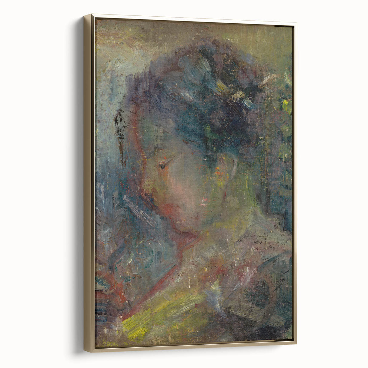 Expressionist Art - Abstract Portrait in Soft Vibrant Hues