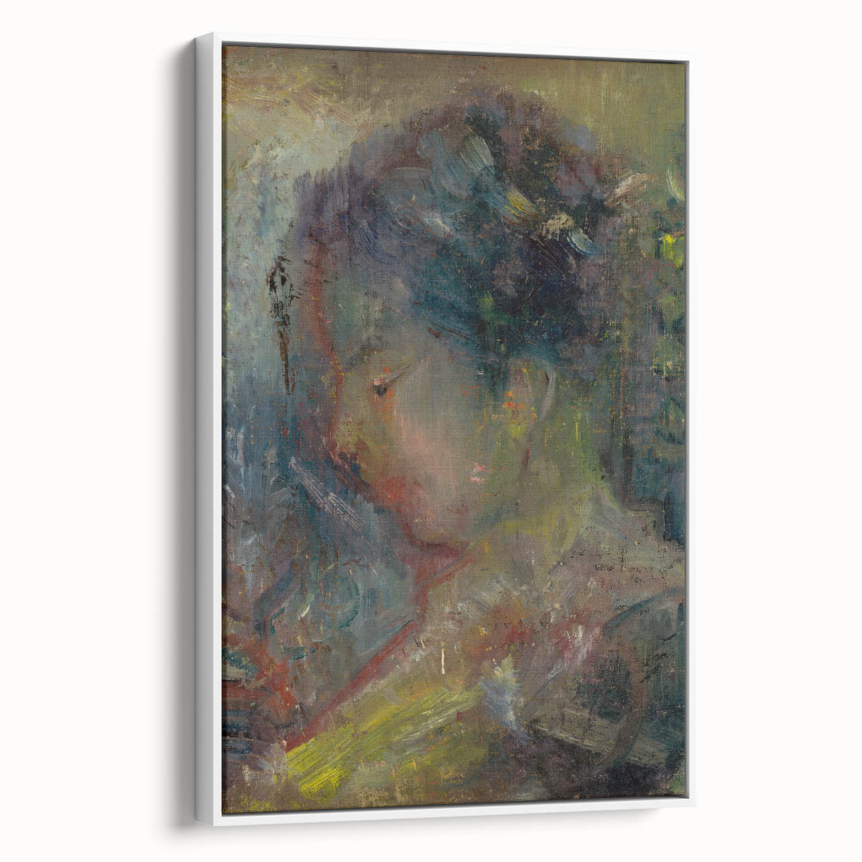 Expressionist Art - Abstract Portrait in Soft Vibrant Hues