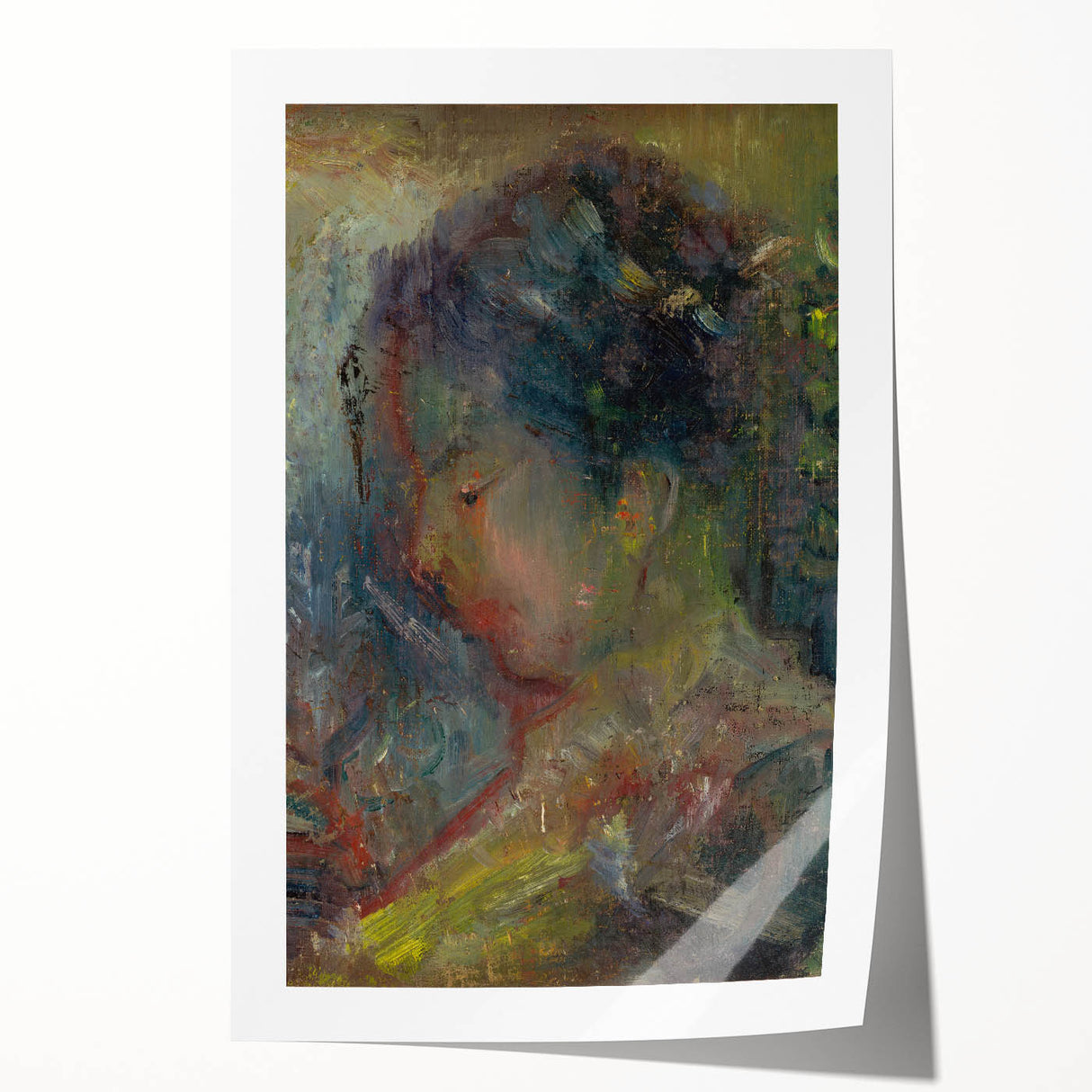 Expressionist Art - Abstract Portrait in Soft Vibrant Hues