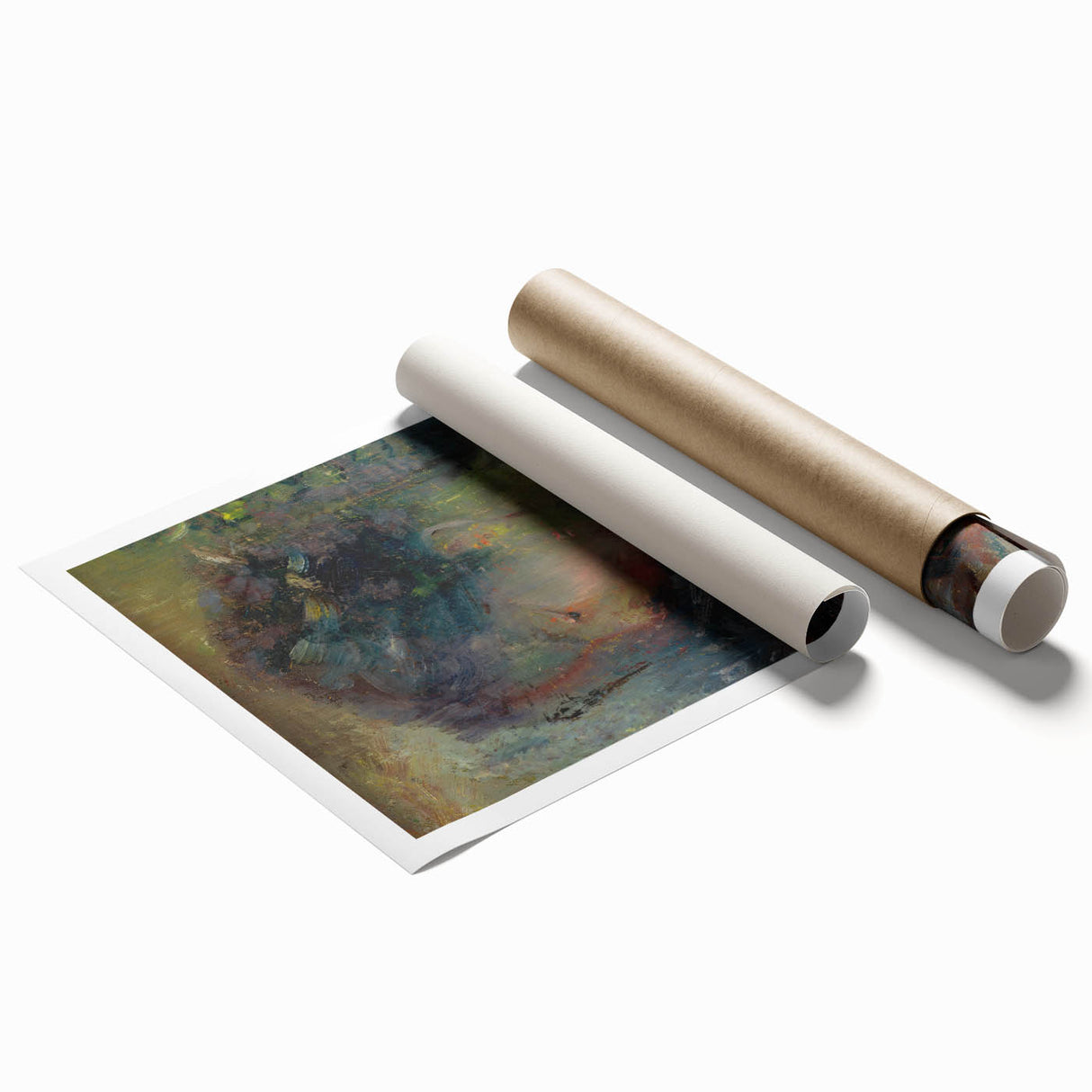 Expressionist Art - Abstract Portrait in Soft Vibrant Hues