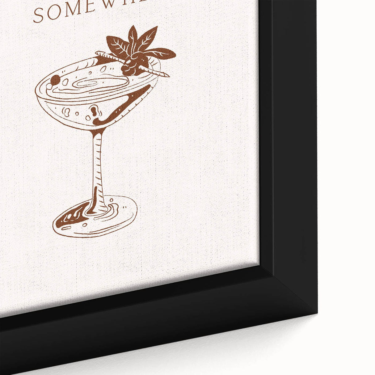 Extra large black wall art on canvas featuring colorful, textured depictions of various foods and drinks.