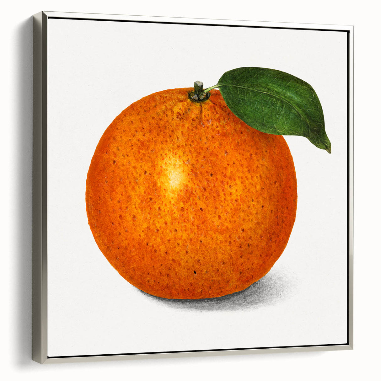 Landscape art painting of colorful fruits on black background, framed canvas, ideal for kitchen wall decor.