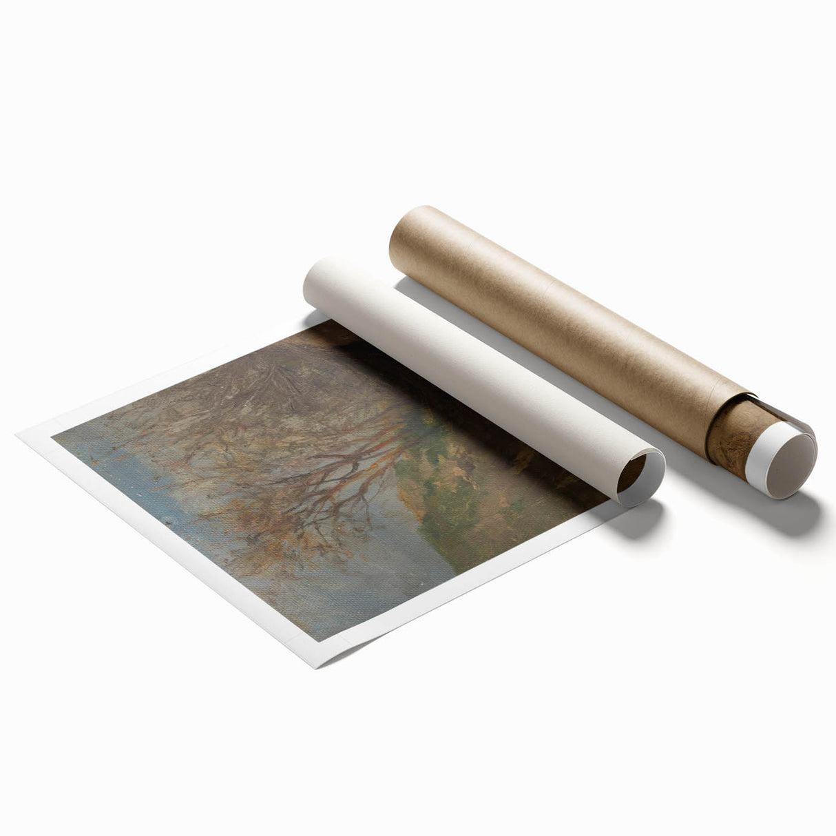 Realist Landscape Art: Ladislav Mednyánszky's Ditch Landscape Print