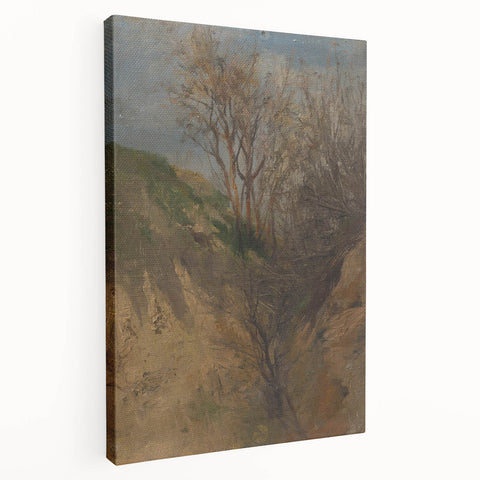 Realist Landscape Art: Ladislav Mednyánszky's Ditch Landscape Print
