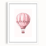 Hot Air Balloon Adventure Print - Kids Room Wall Art