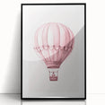 Hot Air Balloon Adventure Print - Kids Room Wall Art