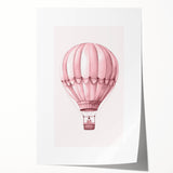 Hot Air Balloon Adventure Print - Kids Room Wall Art