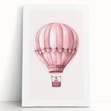 Hot Air Balloon Adventure Print - Kids Room Wall Art