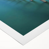 Rolled canvas showcasing a vibrant landscape bridge design, featuring vivid colors and intricate details, packaged securely in a durable cardboard tube for safe delivery.