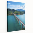 Landscape canvas print showcasing a vibrant bridge design with rich colors and intricate details, perfect for enhancing home decor or office spaces.