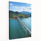 Landscape canvas print showcasing a vibrant bridge design with rich colors and intricate details, perfect for enhancing home decor or office spaces.