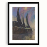 Modern Wall Art - Dreamy Nightscape - Abstract Contemporary Art Print
