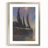 Modern Wall Art - Dreamy Nightscape - Abstract Contemporary Art Print