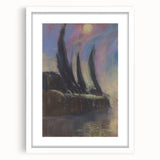 Modern Wall Art - Dreamy Nightscape - Abstract Contemporary Art Print