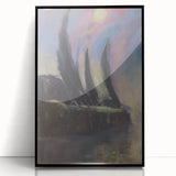 Modern Wall Art - Dreamy Nightscape - Abstract Contemporary Art Print