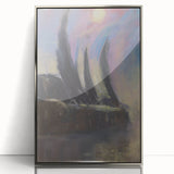 Modern Wall Art - Dreamy Nightscape - Abstract Contemporary Art Print
