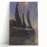 Modern Wall Art - Dreamy Nightscape - Abstract Contemporary Art Print