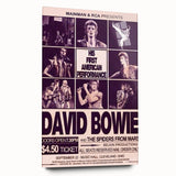 David Bowie First American Performance Retro Poster Art