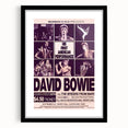 David Bowie First American Performance Retro Poster Art