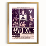 David Bowie First American Performance Retro Poster Art