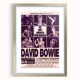 David Bowie First American Performance Retro Poster Art