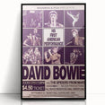 David Bowie First American Performance Retro Poster Art