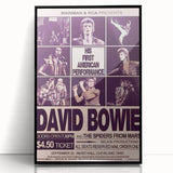 David Bowie First American Performance Retro Poster Art