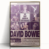 David Bowie First American Performance Retro Poster Art