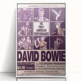 David Bowie First American Performance Retro Poster Art