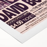 David Bowie First American Performance Retro Poster Art