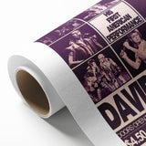 David Bowie First American Performance Retro Poster Art