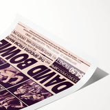 David Bowie First American Performance Retro Poster Art