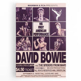 David Bowie First American Performance Retro Poster Art